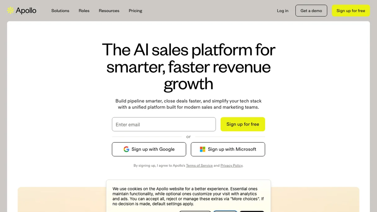 Apollo.io screenshot