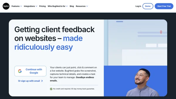 BugHerd screenshot