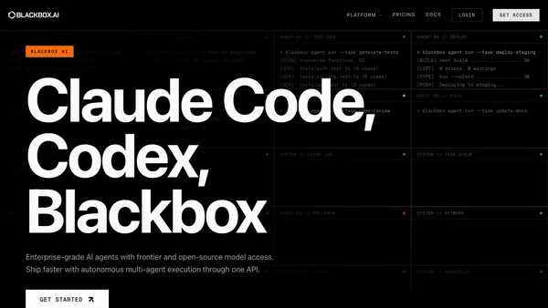 BLACKBOX AI screenshot