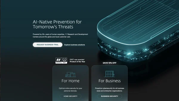 ESET North America screenshot
