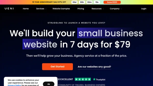 UENI.com screenshot