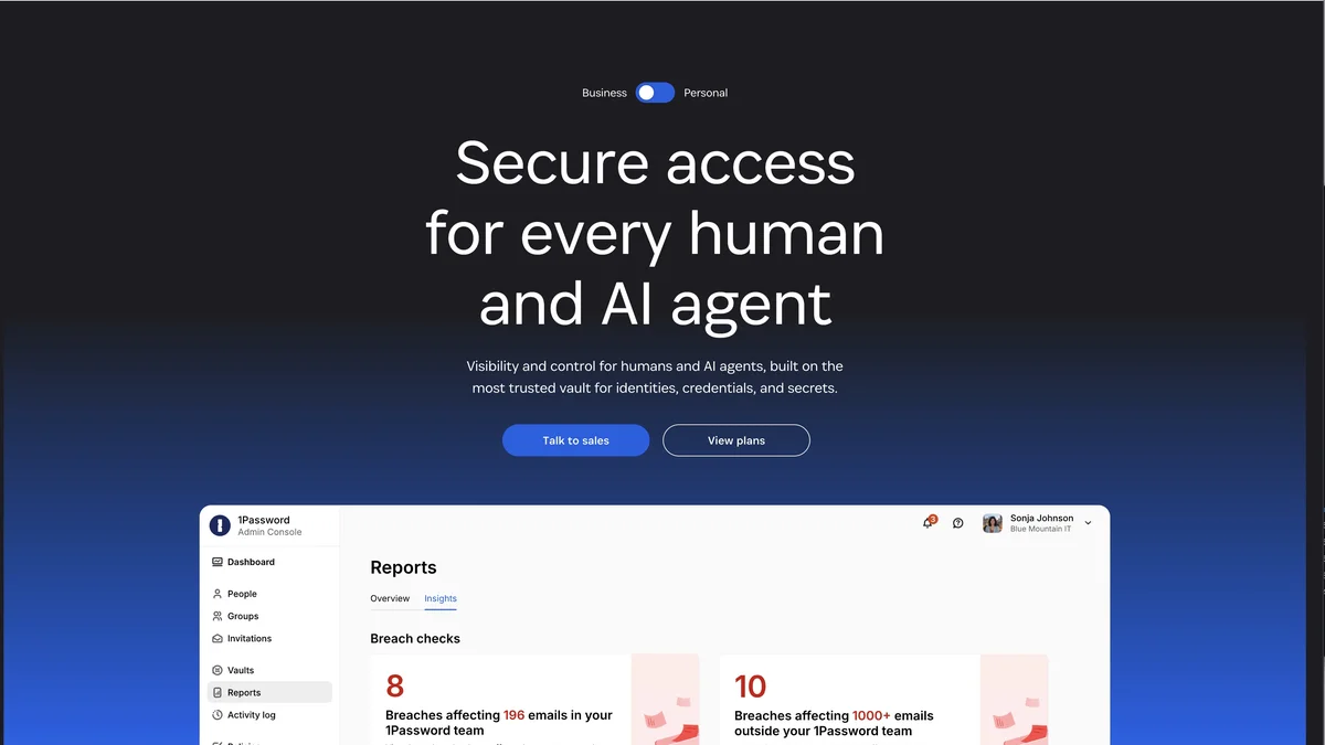 1Password screenshot