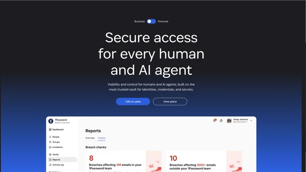 1Password screenshot