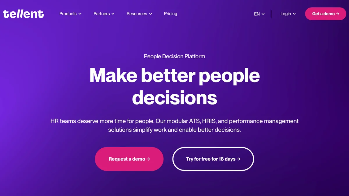 Tellent screenshot