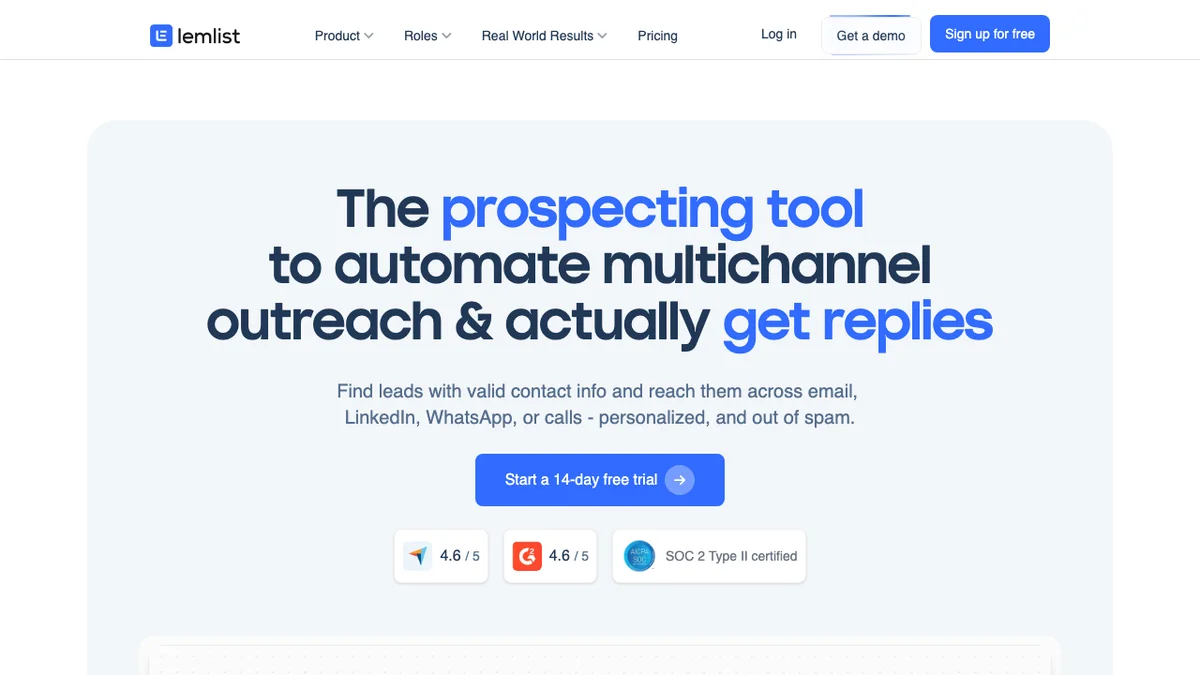lemlist screenshot