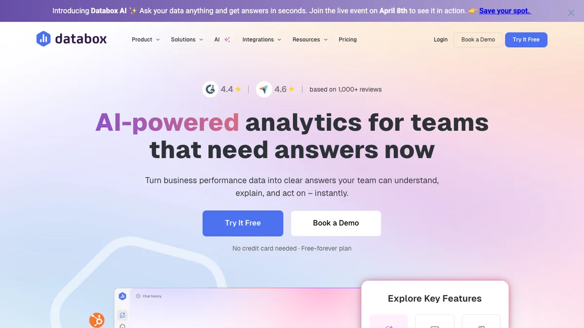 Databox screenshot