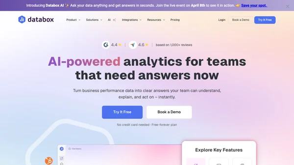 Databox screenshot