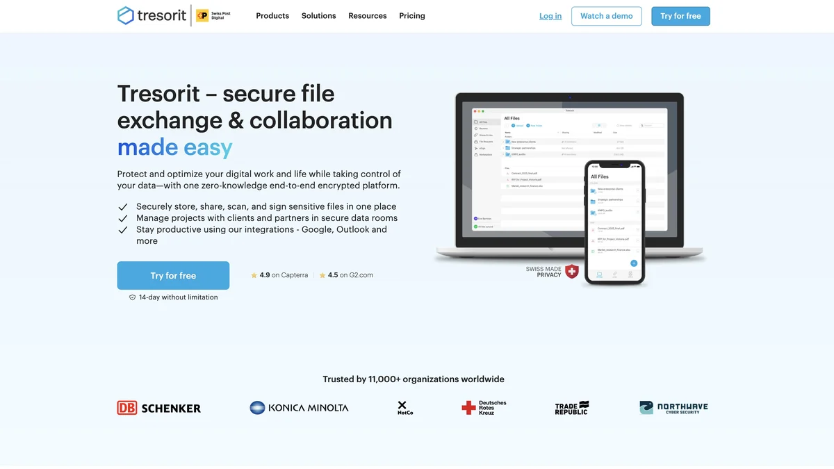 Tresorit screenshot