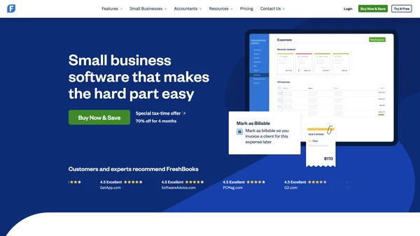 FreshBooks screenshot