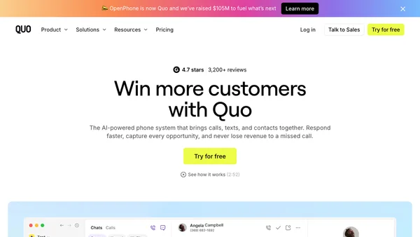 Quo screenshot