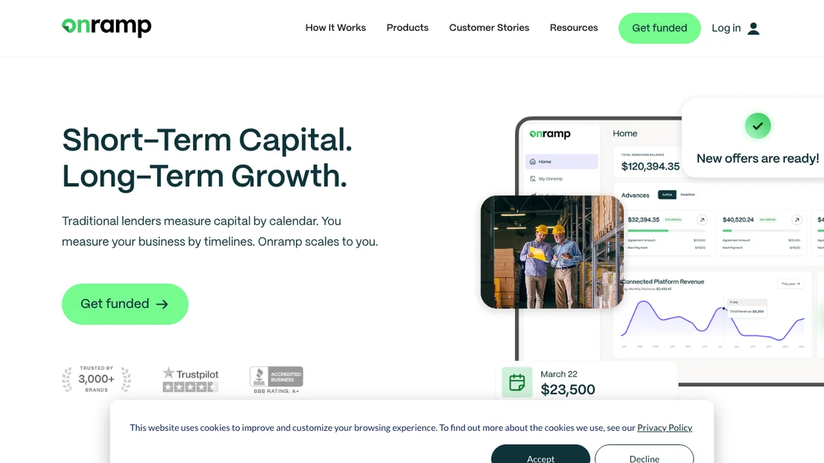 Onramp Funds screenshot