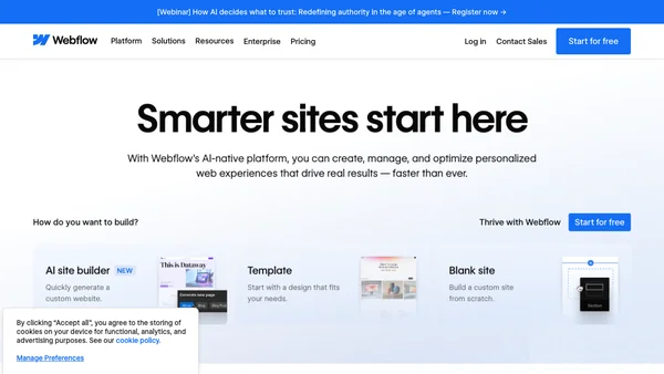 Webflow screenshot