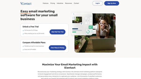 iContact screenshot
