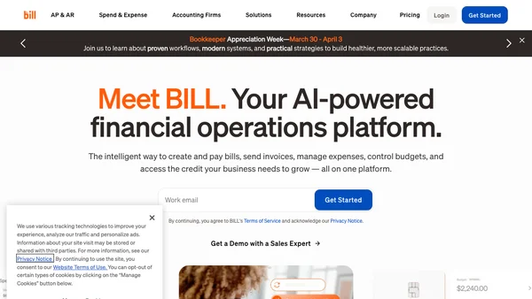 BILL screenshot