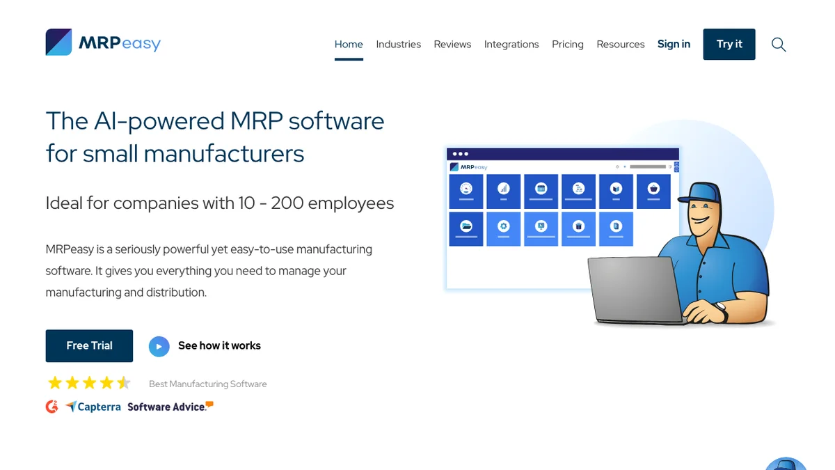 MRPeasy screenshot