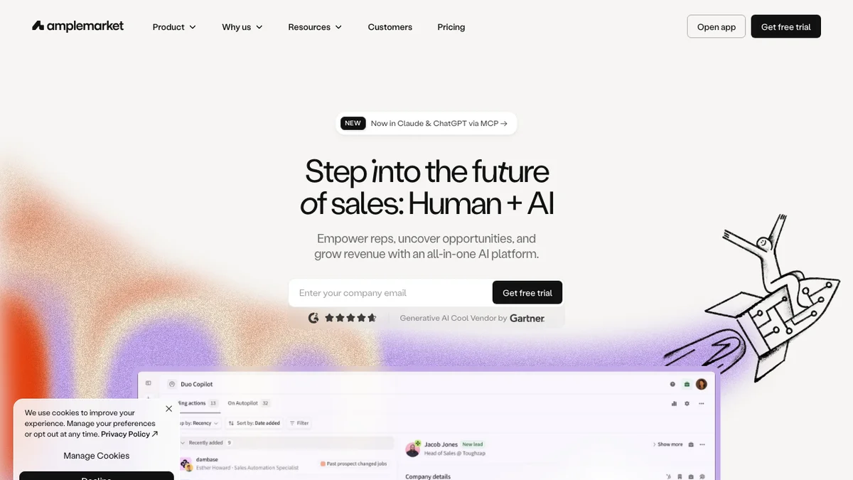 Amplemarket screenshot