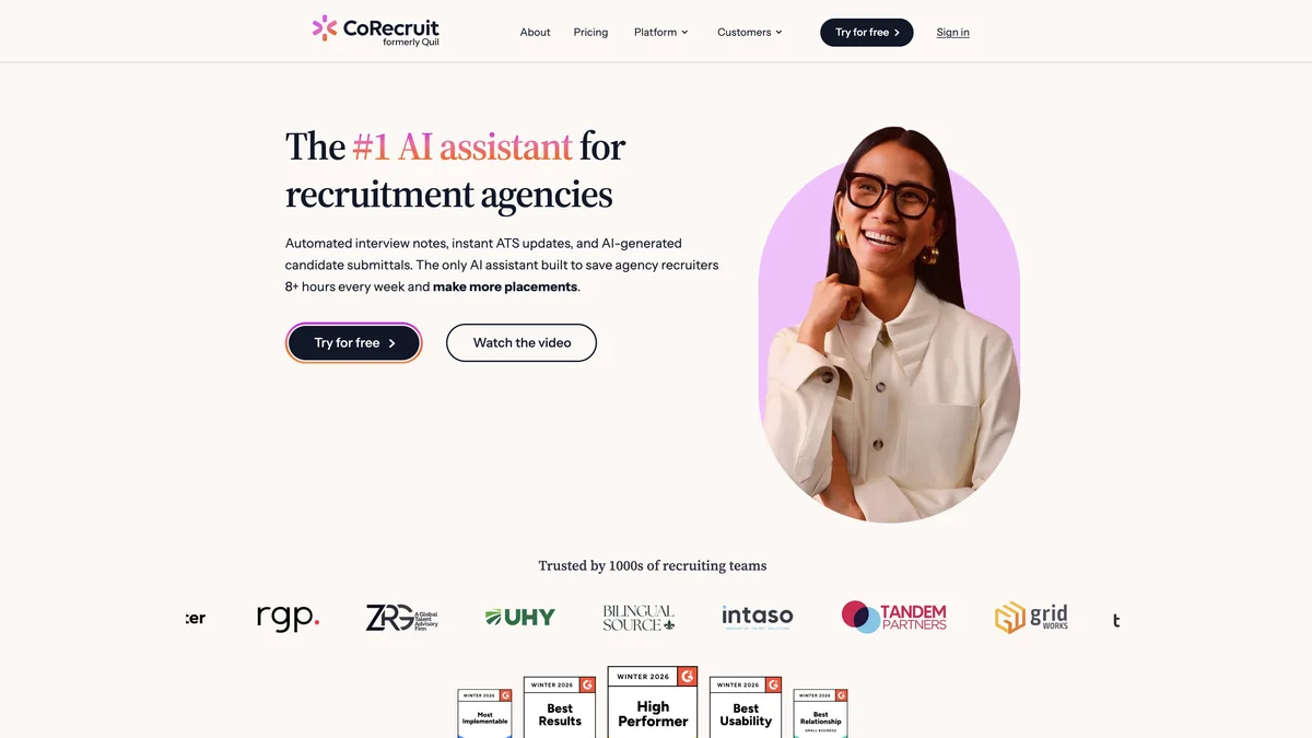 CoRecruit (formerly Quil) screenshot