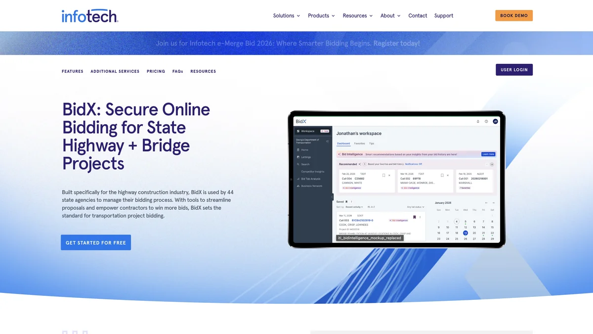 BidX screenshot