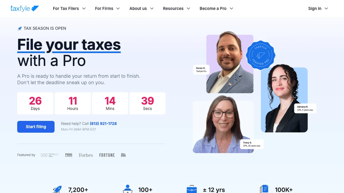 Taxfyle screenshot