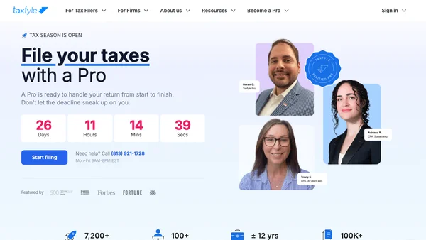 Taxfyle screenshot