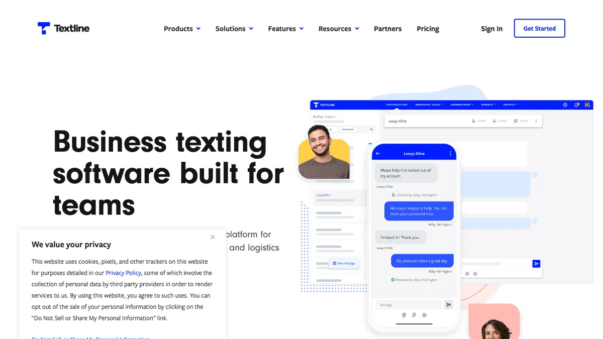 Textline screenshot