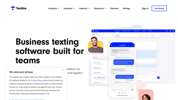 Textline screenshot