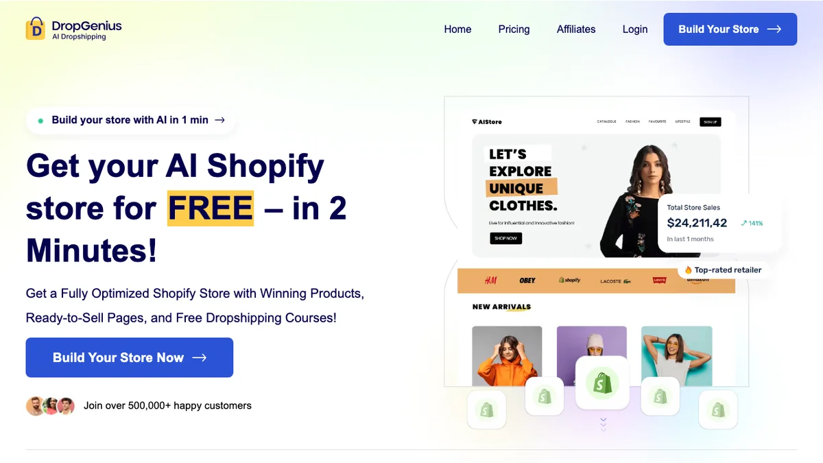 DropGenius screenshot