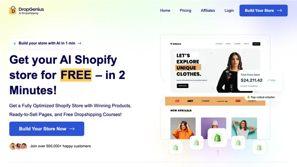 DropGenius screenshot