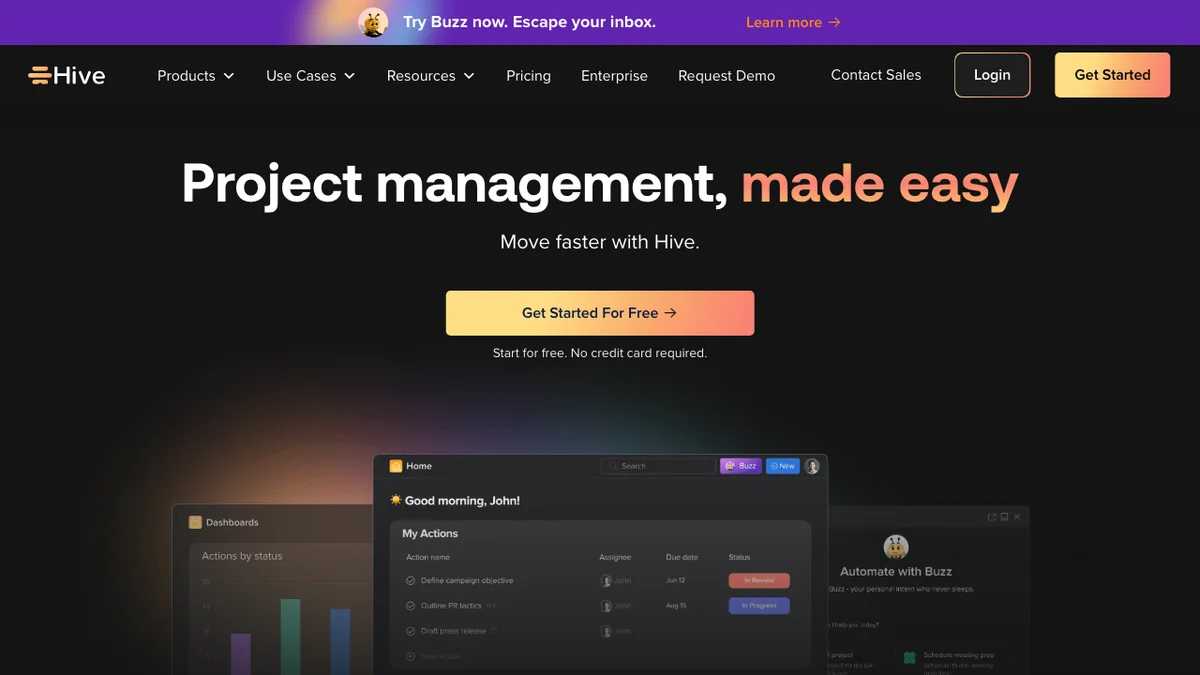 Hive screenshot
