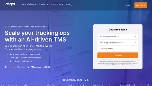 Alvys Inc. screenshot