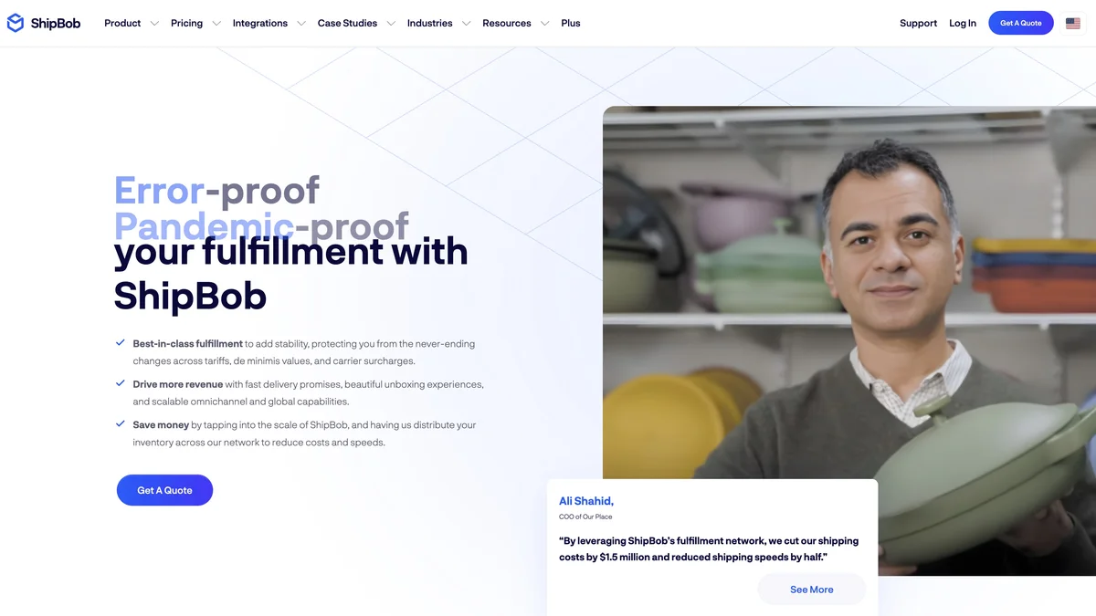 ShipBob screenshot
