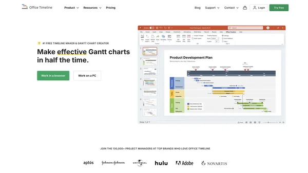 Office Timeline screenshot