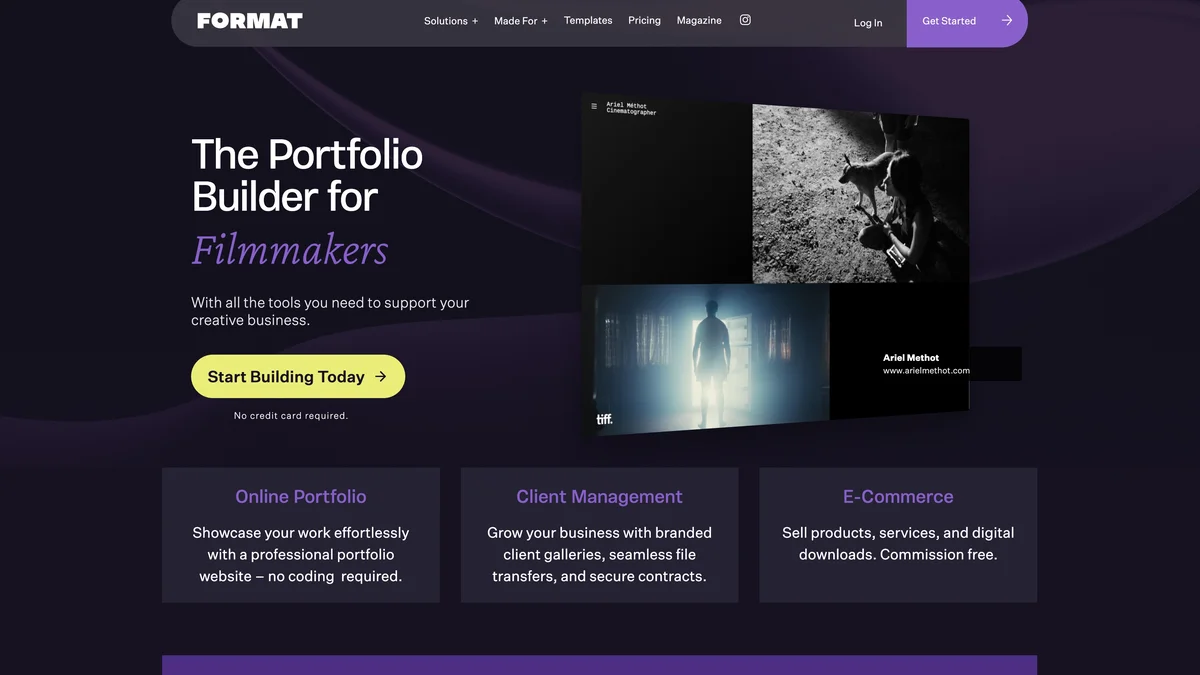Format screenshot