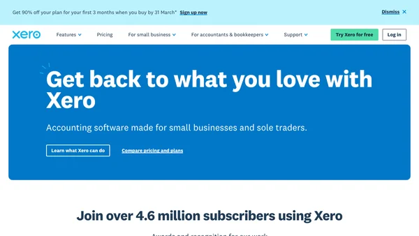 Xero screenshot