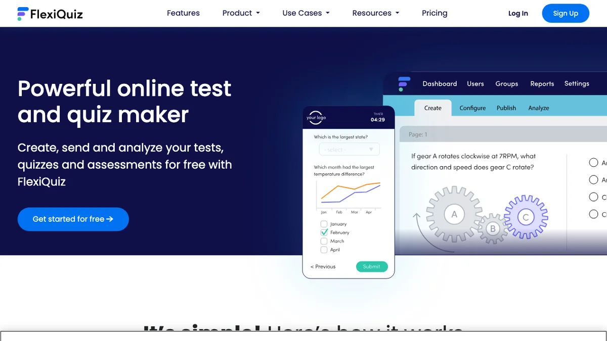 FlexiQuiz screenshot