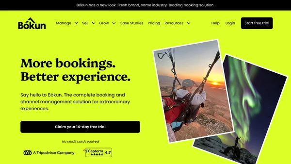Bokun, a Tripadvisor company screenshot