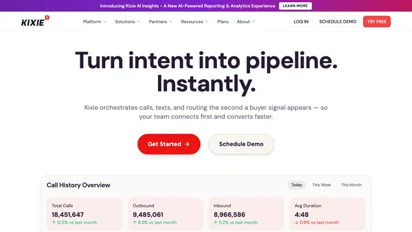 Kixie screenshot