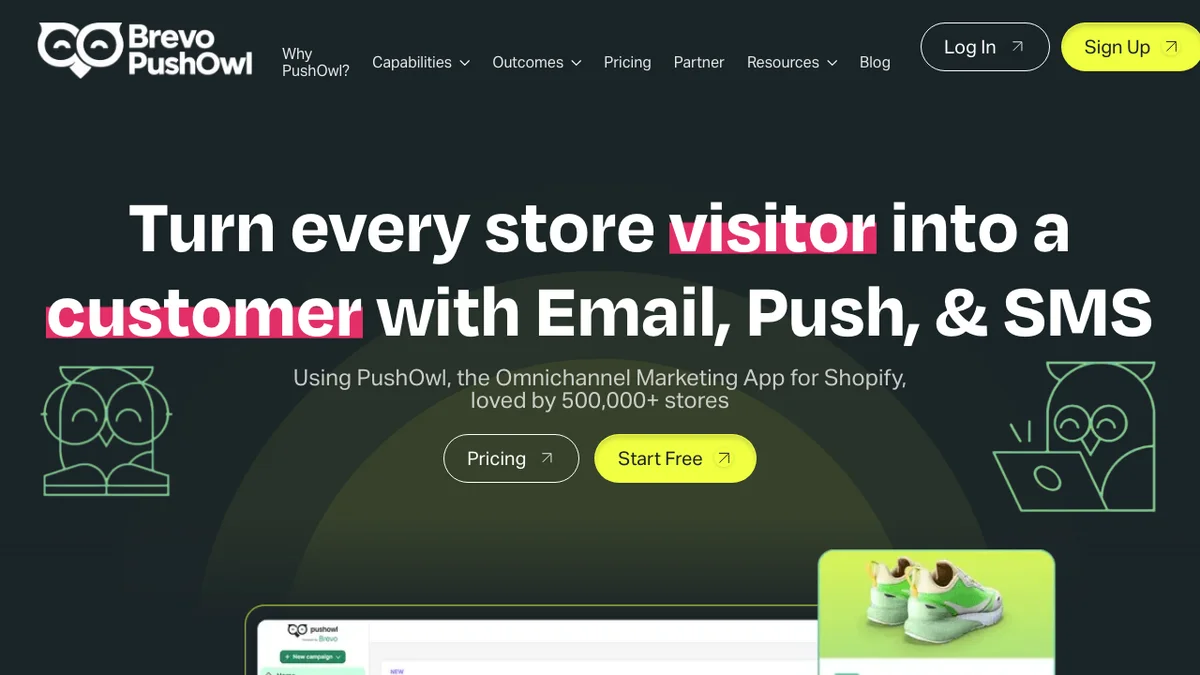 Brevo PushOwl screenshot