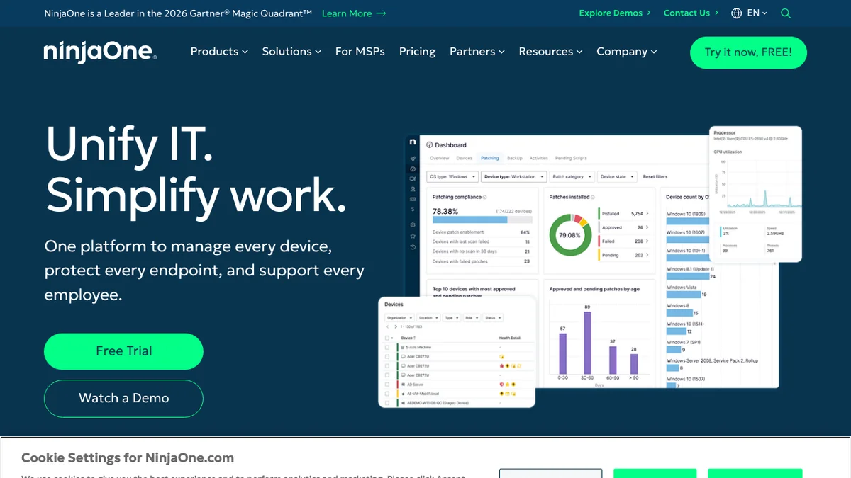 NinjaOne screenshot