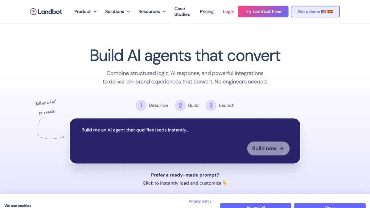Landbot screenshot