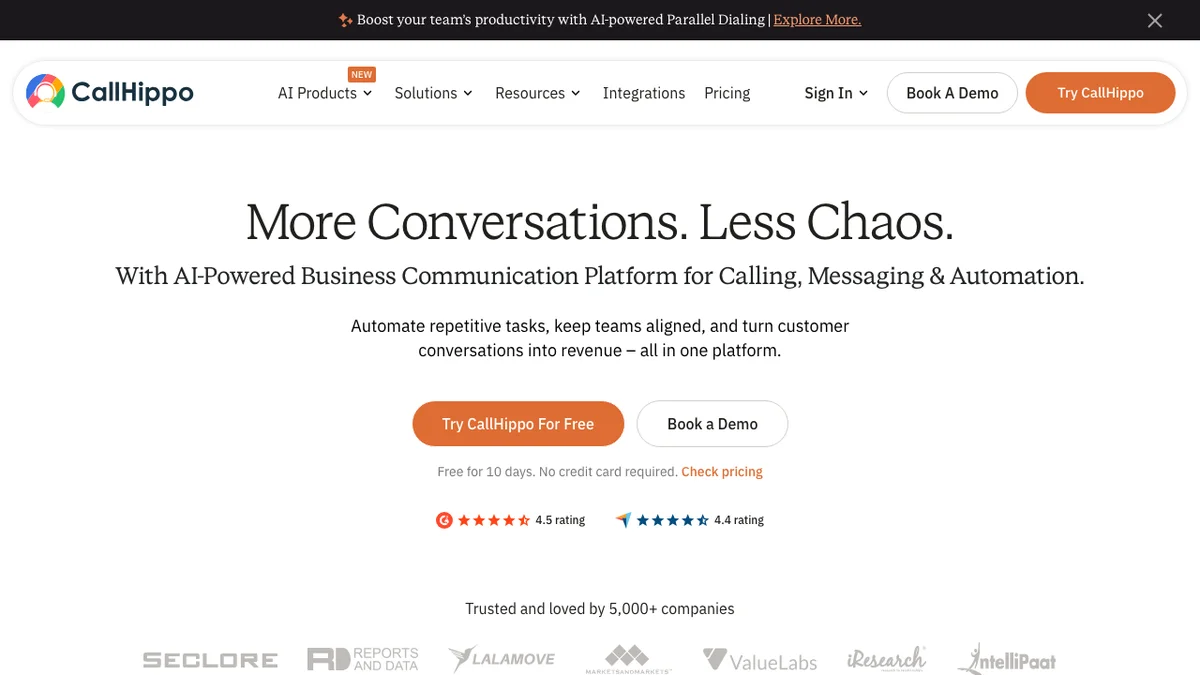 CallHippo screenshot