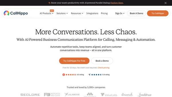 CallHippo screenshot