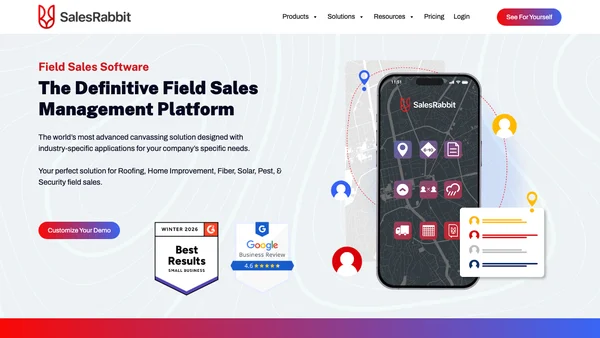 SalesRabbit screenshot