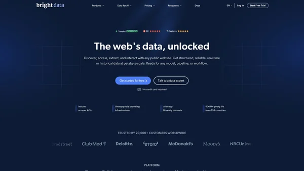 Bright Data screenshot