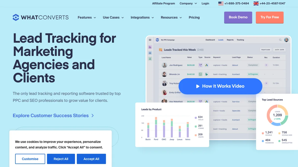 WhatConverts screenshot