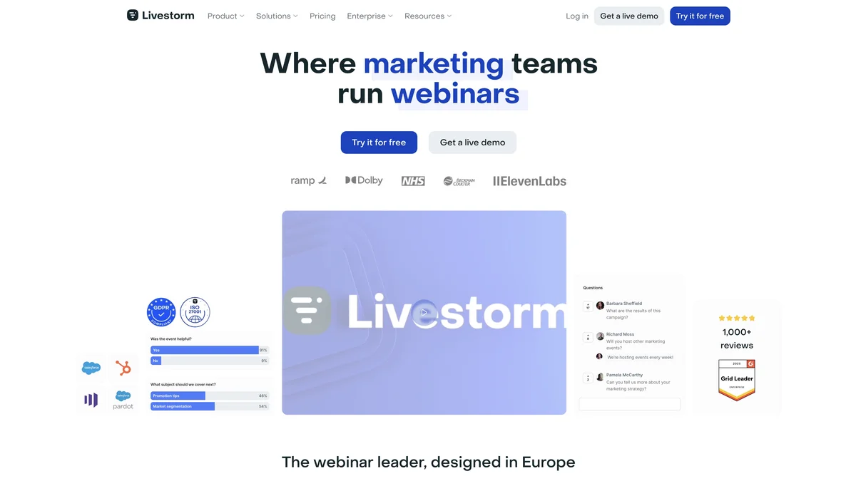 Livestorm screenshot