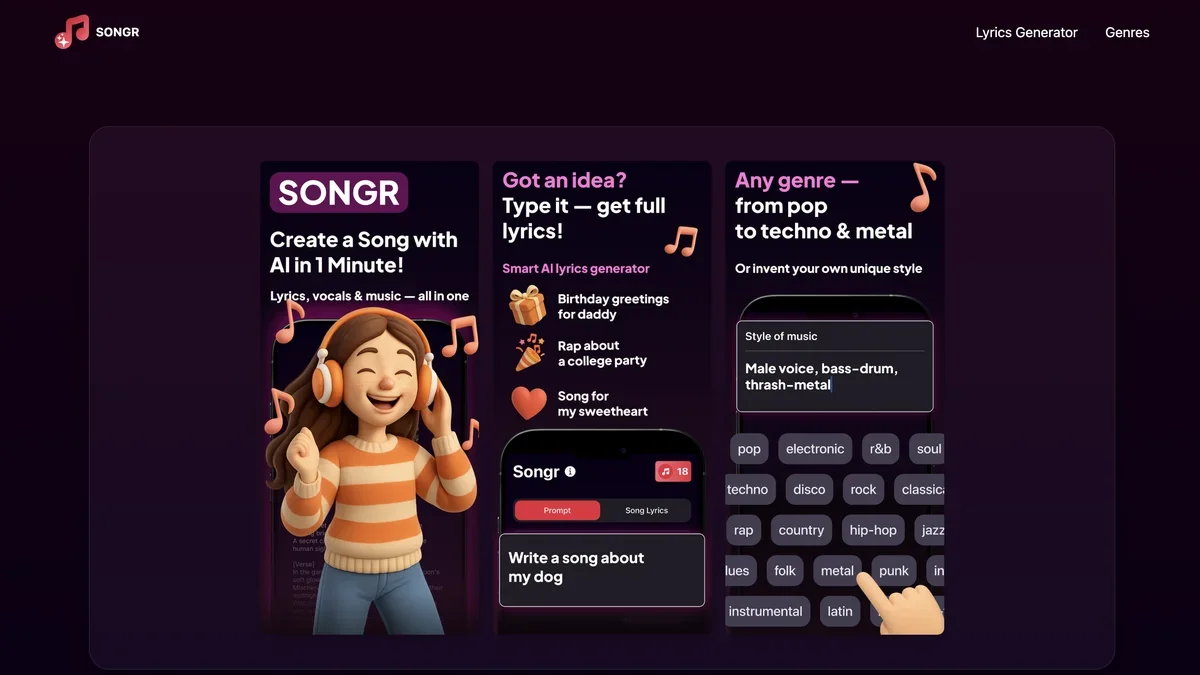 Songr screenshot